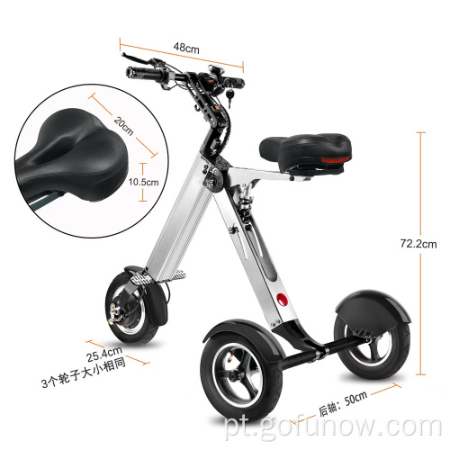 Scooter elétrico de alta qualidade idosos de scooter de três rodas